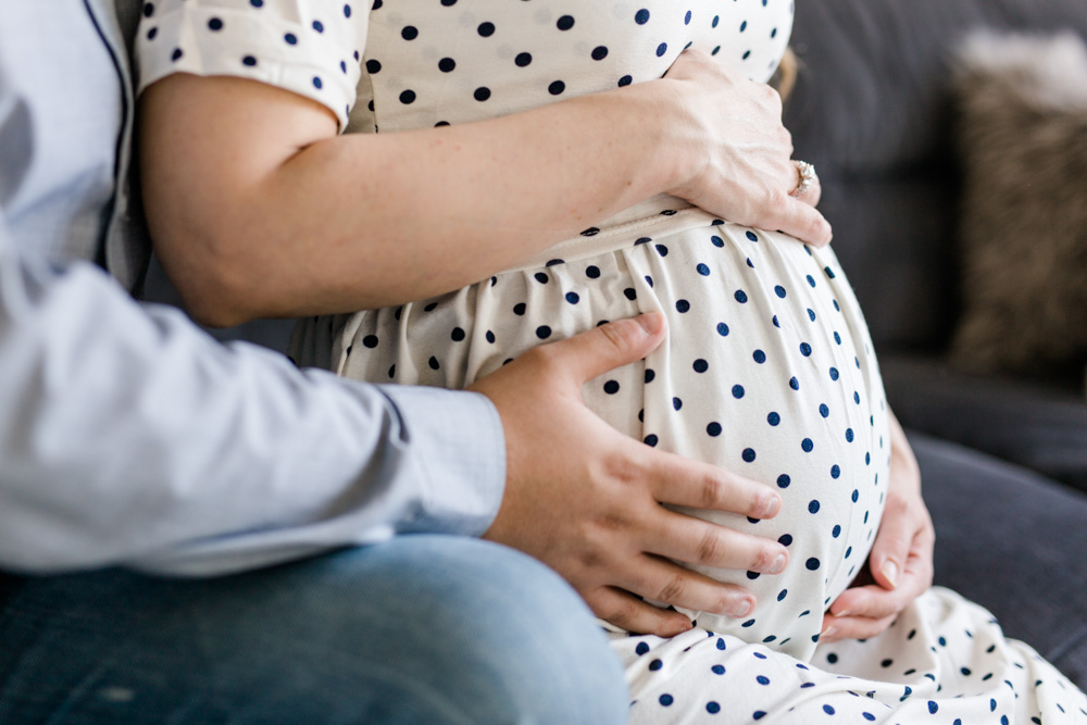 Babybauchshooting in HH-Horn zu Hause
